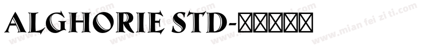 Alghorie Std字体转换